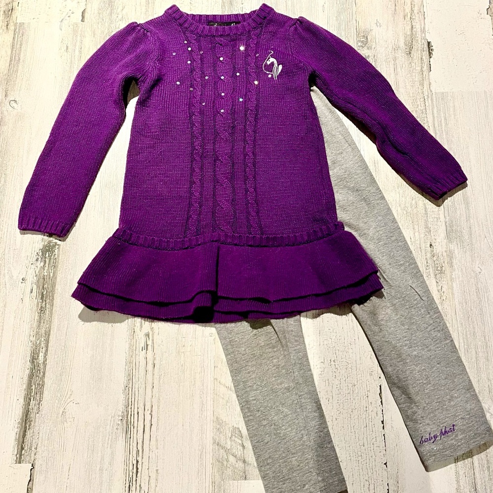 Baby Phat - 2 Piece, Sweater and Leggings-Size 4